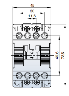 MC-18a AC220V 50Hz 1a, Screw (Metasol) контактор силовой - фото2